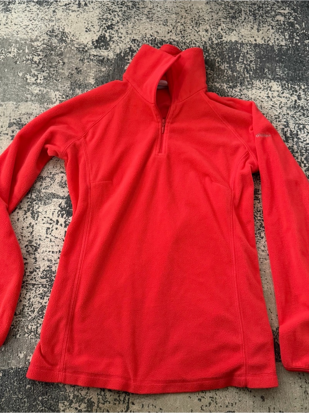 Columbia Women's Orange Quarter-Zip Turtleneck Fleece